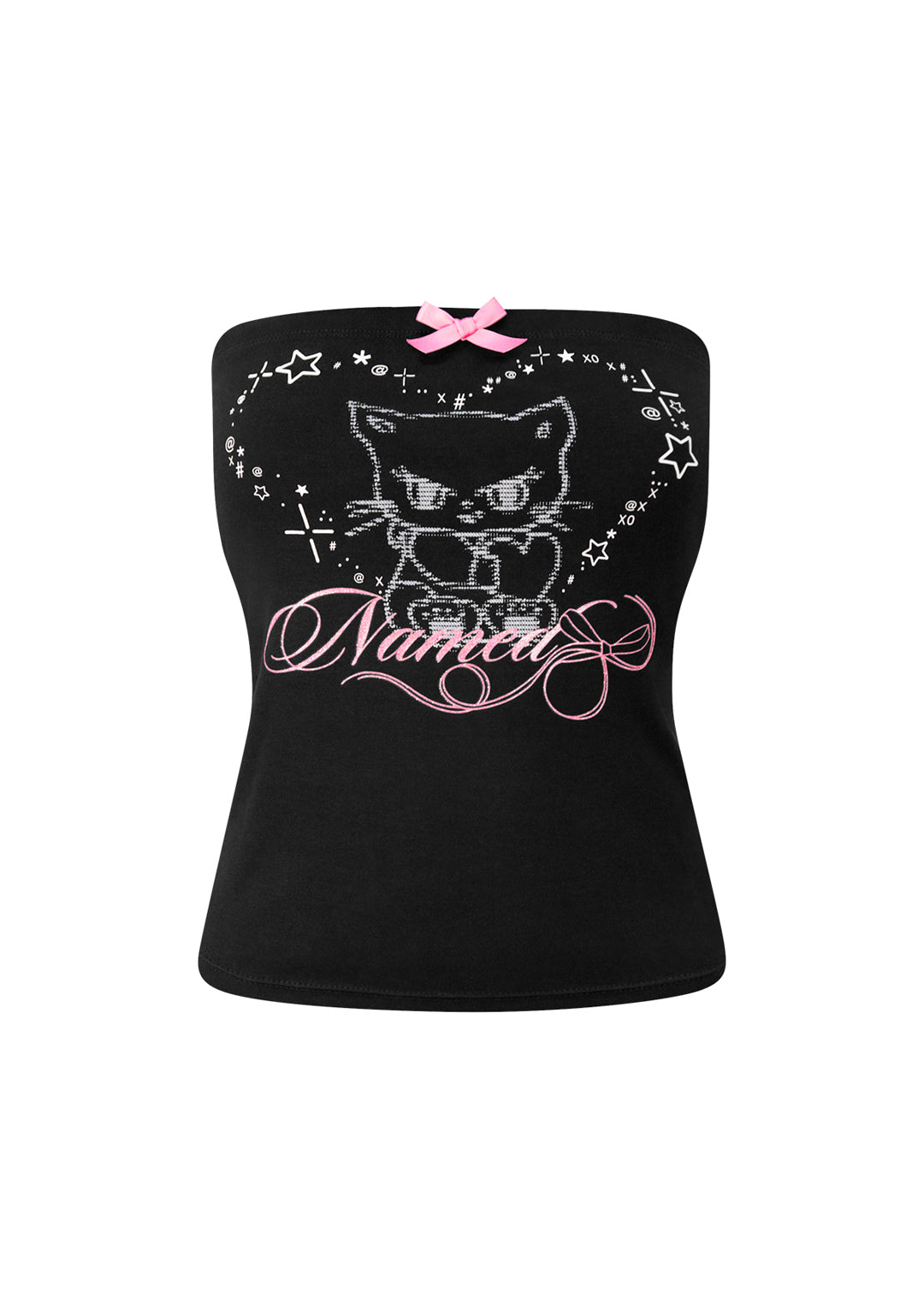 Luxeapperal™  KITTY TUBE TOP BLACK