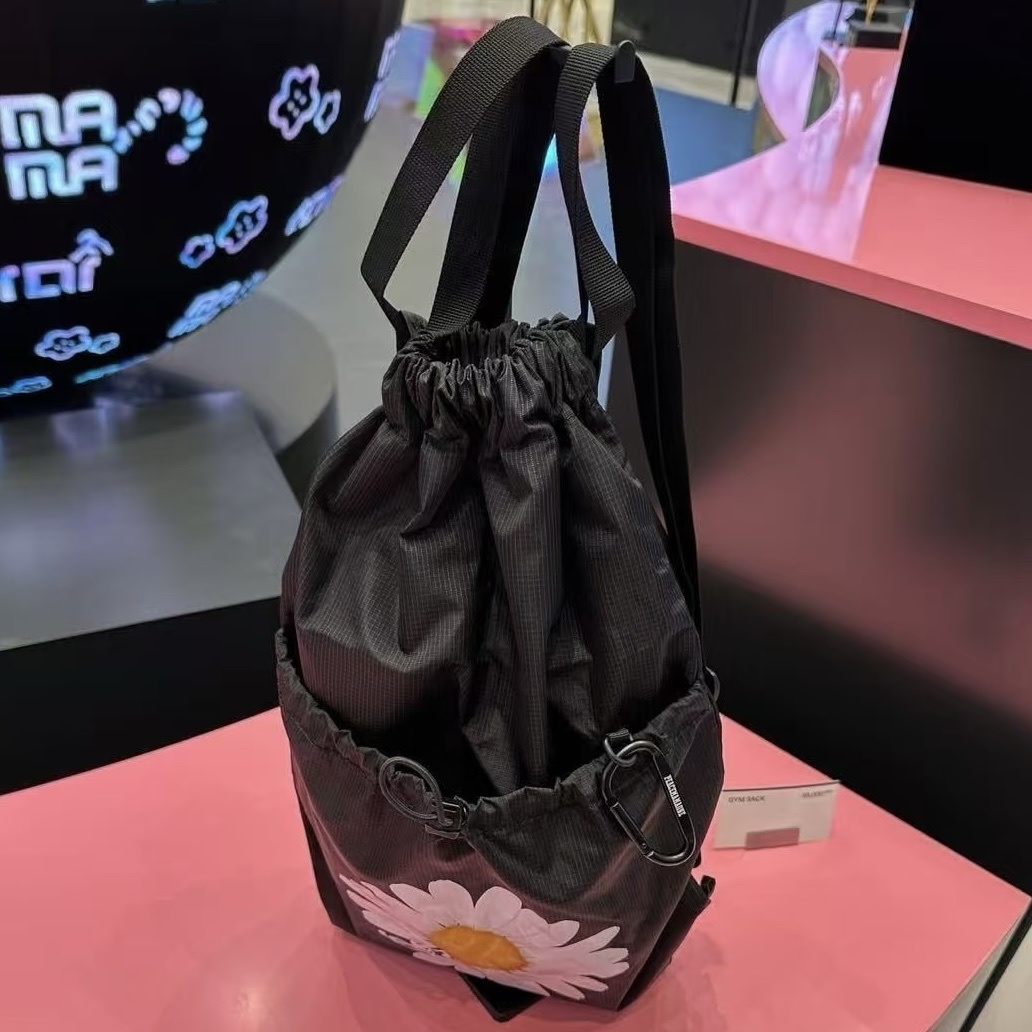 GD G-DRAGON Peaceminusone x 2025 MAMA Awards Gym Sack Black