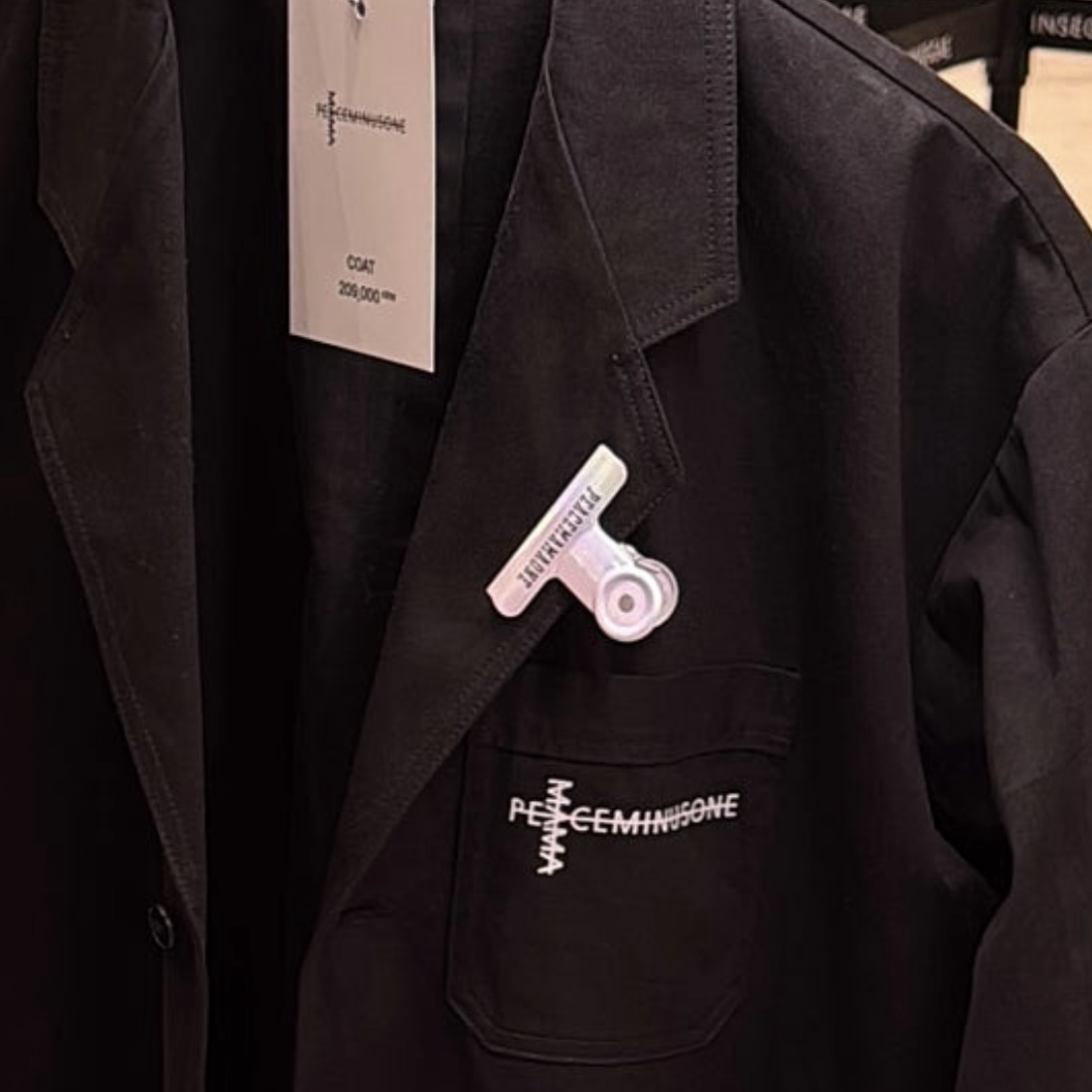 GD G-DRAGON Peaceminusone x 2025 MAMA Awards Coat Black 