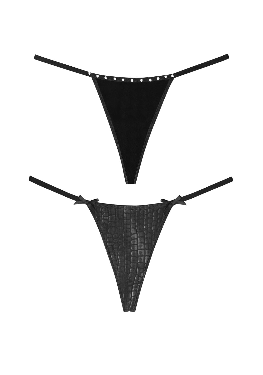 Luxeapperal™   MESH G-STRING (2 PACK) CHARCOAL