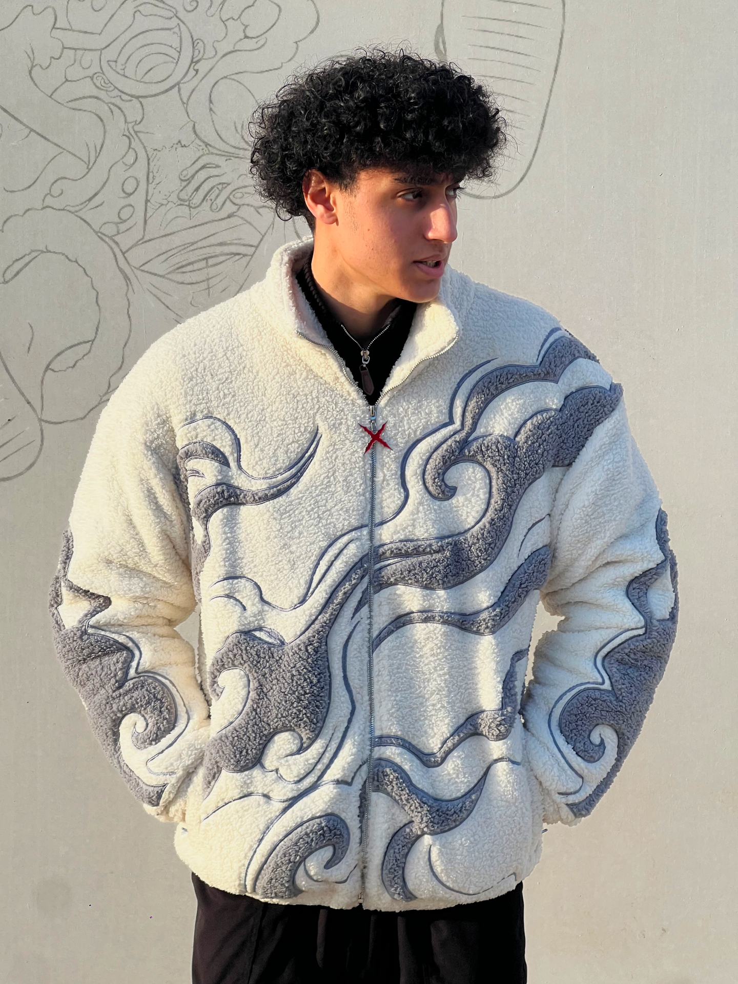 Luffy Gear 5 Sherpa Fleece Jacket