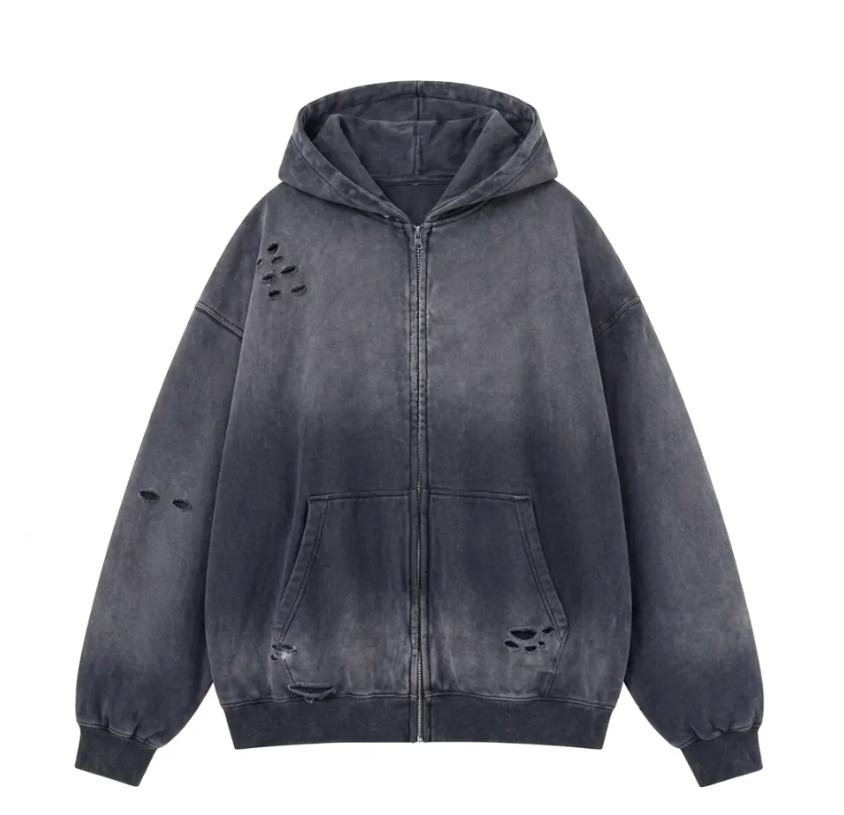  Zip-Up - Charcoal