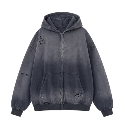  Zip-Up - Charcoal
