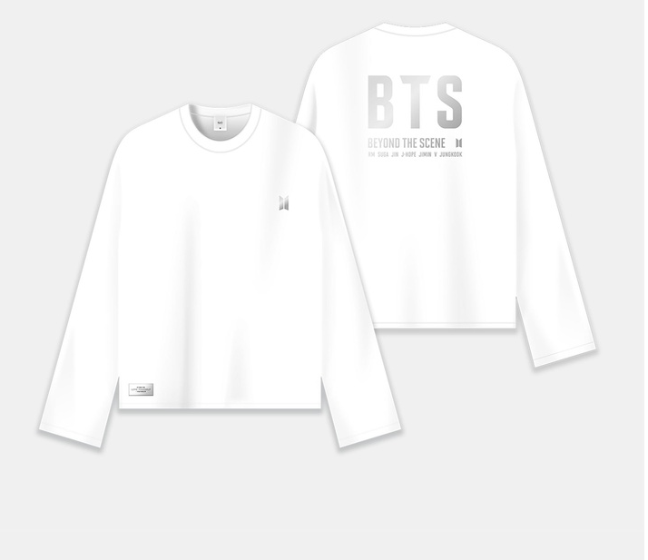 LONG SLEEVE T-SHIRT[BTS LOGO : WHITE]