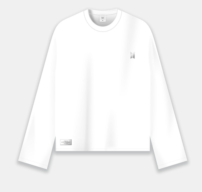 LONG SLEEVE T-SHIRT[BTS LOGO : WHITE]