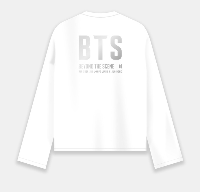 LONG SLEEVE T-SHIRT[BTS LOGO : WHITE]