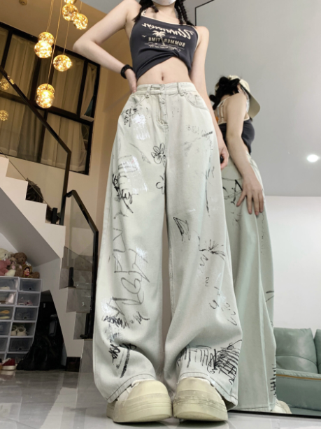 Off-White Doodles Design Jeans
