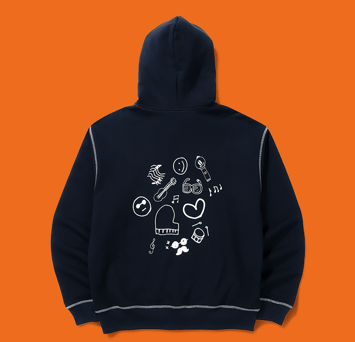 ZIP-UP HOODIE (navy)