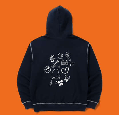 ZIP-UP HOODIE (navy)