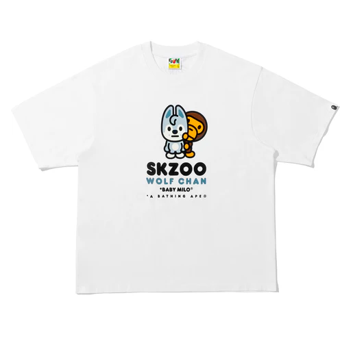 BAPE x Stray Kids Wolf Chan Baby Milo Tee
