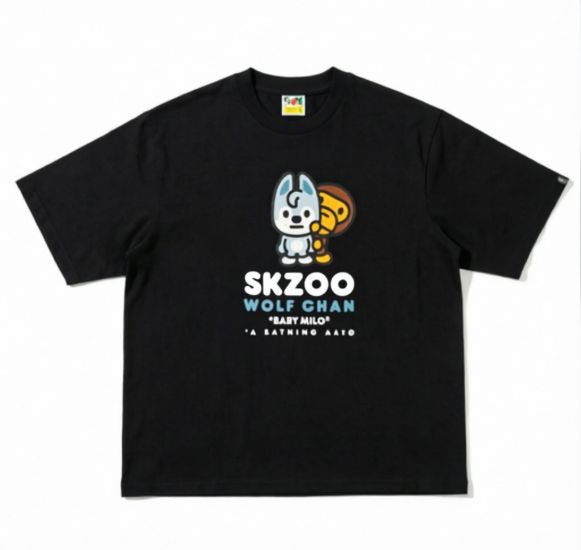 BAPE x Stray Kids Wolf Chan Baby Milo Tee
