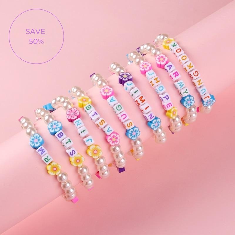 BTS Beaded Pearl Bracelet