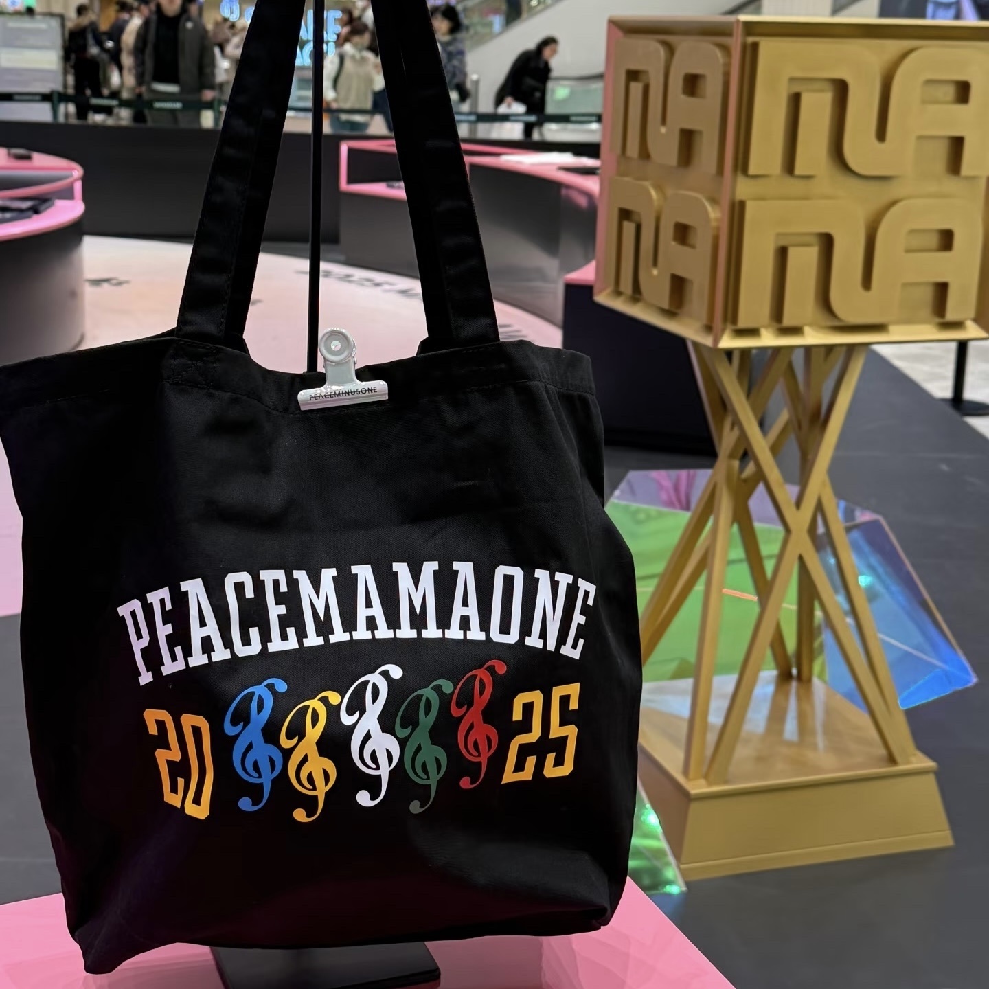 GD G-DRAGON  Peaceminusone x 2025 MAMA Awards Eco Bag Black