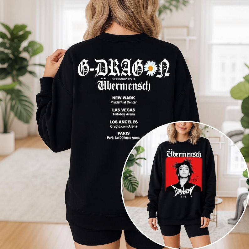Ubermensch Gdragon World Tour 2025 in US Sweatshirt, Gdragon Drama Shirt, Gdragon Too Bad Shirt, POWER Shirt, GD Kpop Tee, Big Bang Kpop Tee