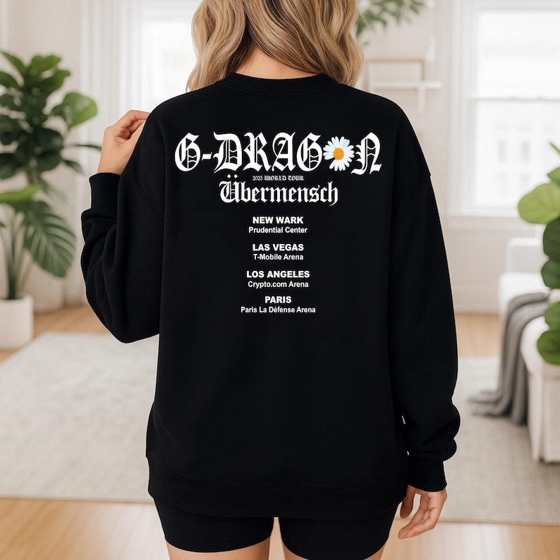 Ubermensch Gdragon World Tour 2025 in US Sweatshirt, Gdragon Drama Shirt, Gdragon Too Bad Shirt, POWER Shirt, GD Kpop Tee, Big Bang Kpop Tee