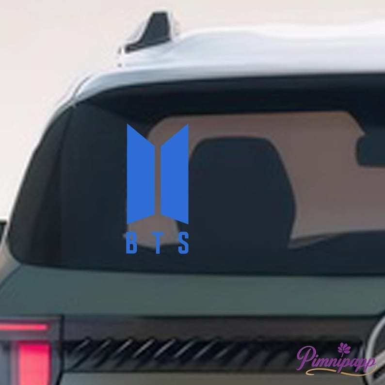 BTS Vinyl Decal,Car/Laptop/Window/Bottle/Glassware Decal, Size,Multiple Colors Available,K-POP Vinyl Sticker,Gift for BTS Fans