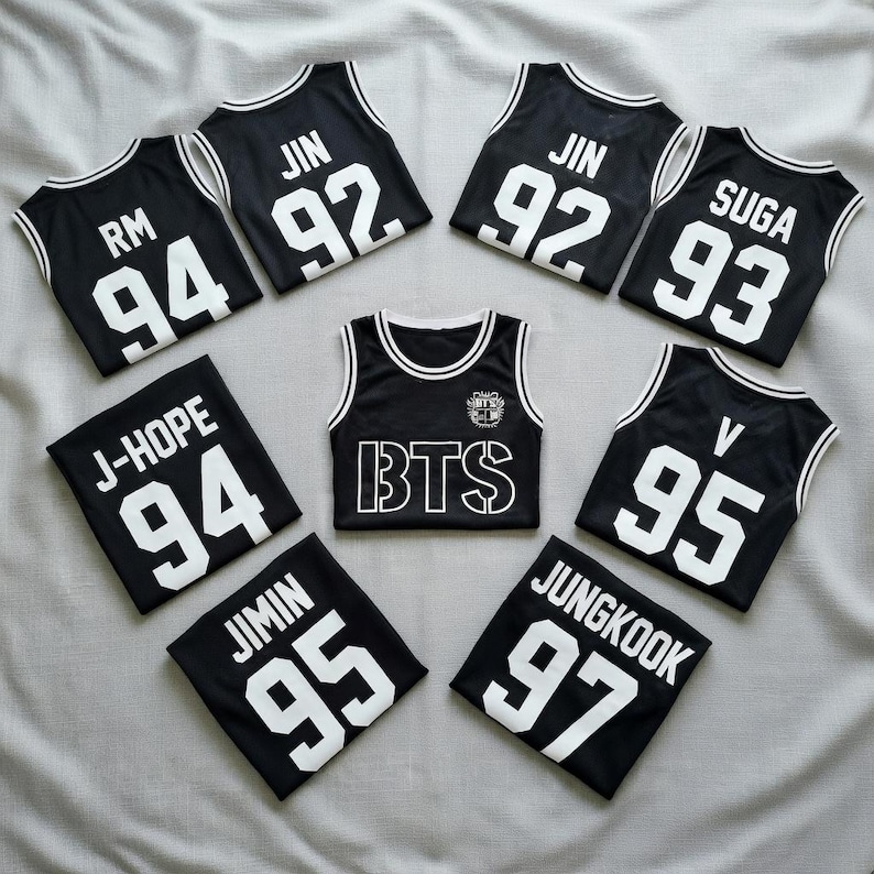 Kpop Group BTS-Style Jersey Tank Top, Custom BTS Members Basketball Jersey For Army, BTS World Tour 2026 Merch Top, Bangtan Comeback Sports