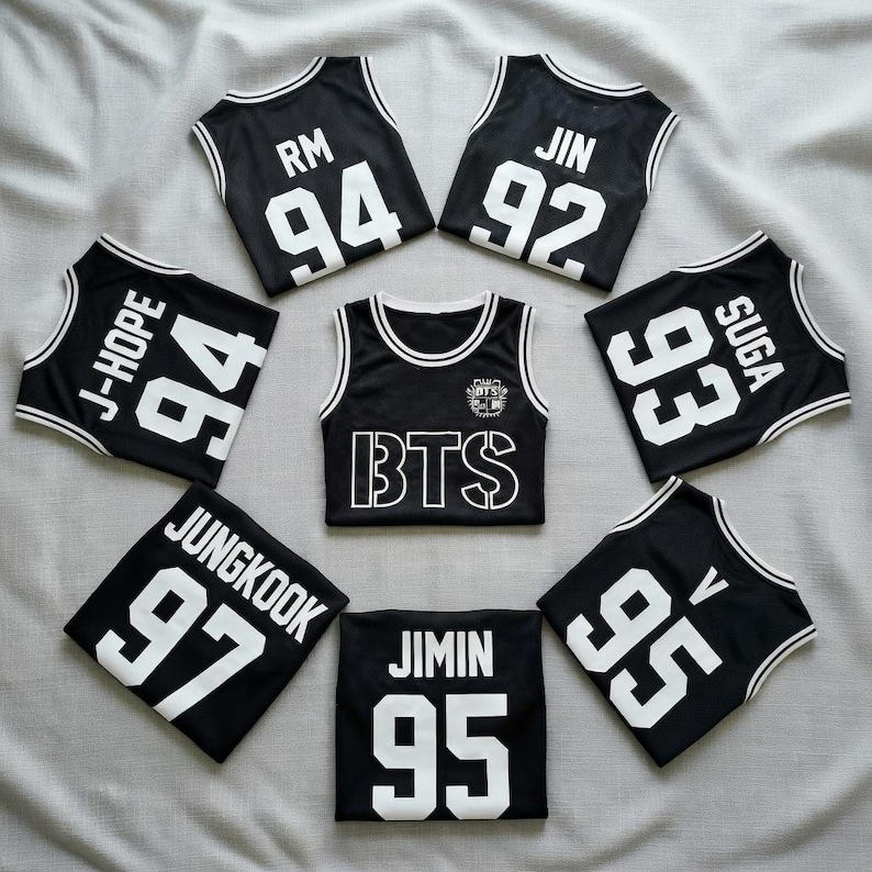 Kpop Group BTS-Style Jersey Tank Top, Custom BTS Members Basketball Jersey For Army, BTS World Tour 2026 Merch Top, Bangtan Comeback Sports