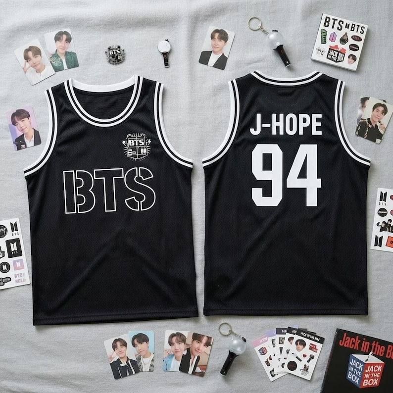 Kpop Group BTS-Style Jersey Tank Top, Custom BTS Members Basketball Jersey For Army, BTS World Tour 2026 Merch Top, Bangtan Comeback Sports