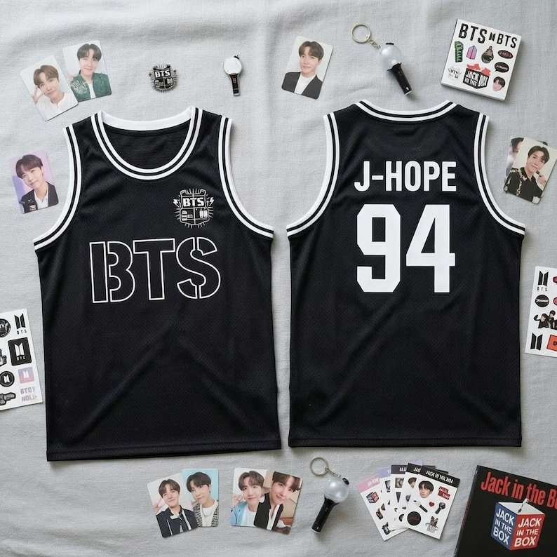 Kpop Group BTS-Style Jersey Tank Top, Custom BTS Members Basketball Jersey For Army, BTS World Tour 2026 Merch Top, Bangtan Comeback Sports