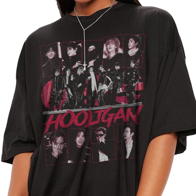 Vintage BTS Hooligan Jungkook Kpop T-Shirt, Arirang Album Concert Tee