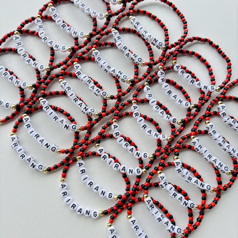 BTS Arirang Inspired Bracelet – Kpop Jewelry for Army | Handmade Korean Style Beaded Bracelet | Fan Gift | Custom Kpop Bracelet