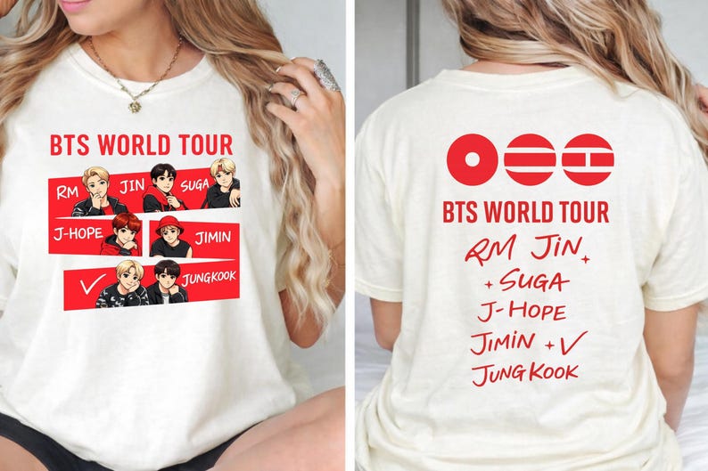 BTS World Tour 2026 Two-Sided Unisex Shirt,BTS Concert 2026 Shirt, Army Fan Gift,Bts Merch,Army Fan Shirt, BTS Comeback Arirang Shirt