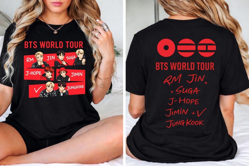 BTS World Tour 2026 Two-Sided Unisex Shirt,BTS Concert 2026 Shirt, Army Fan Gift,Bts Merch,Army Fan Shirt, BTS Comeback Arirang Shirt