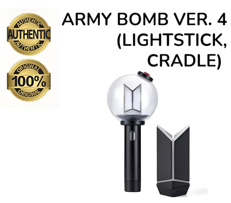 BTS Official Army Bomb Ver.4 SE Lightstick & Cradle Set - Brand New