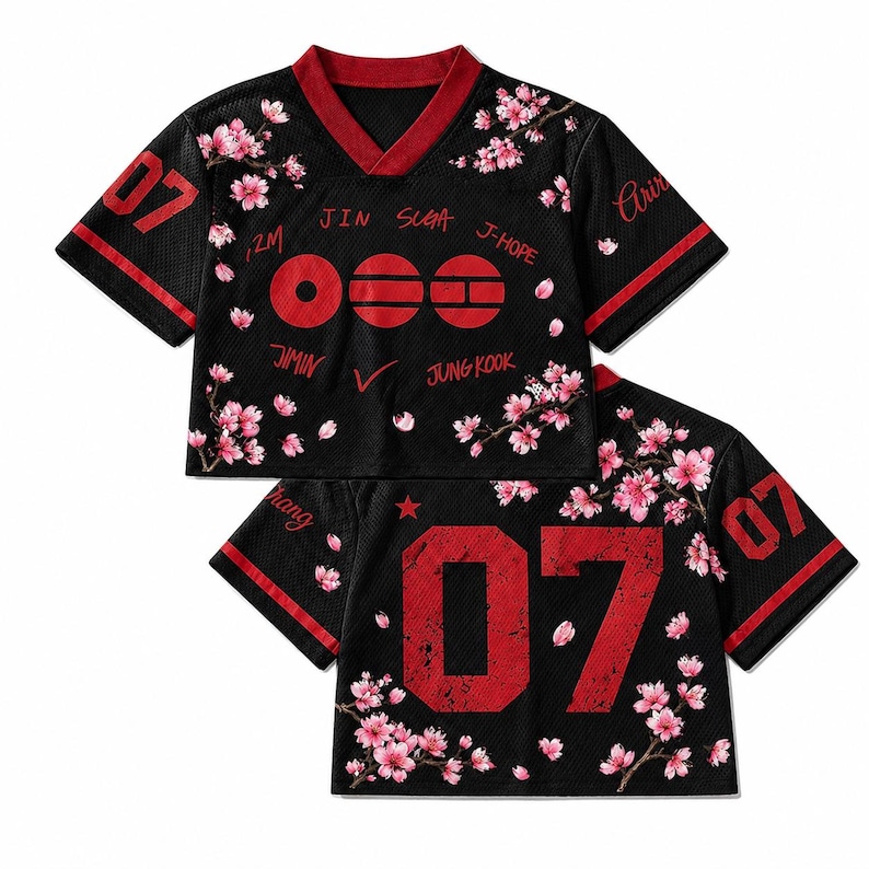 Baseball Crop Jersey Inspired By Arirang,  BTS World Tour 2026 Jersey, Kpop Army Gift, Unisex Kpop Fan Shirt, Arirang Concert Merch
