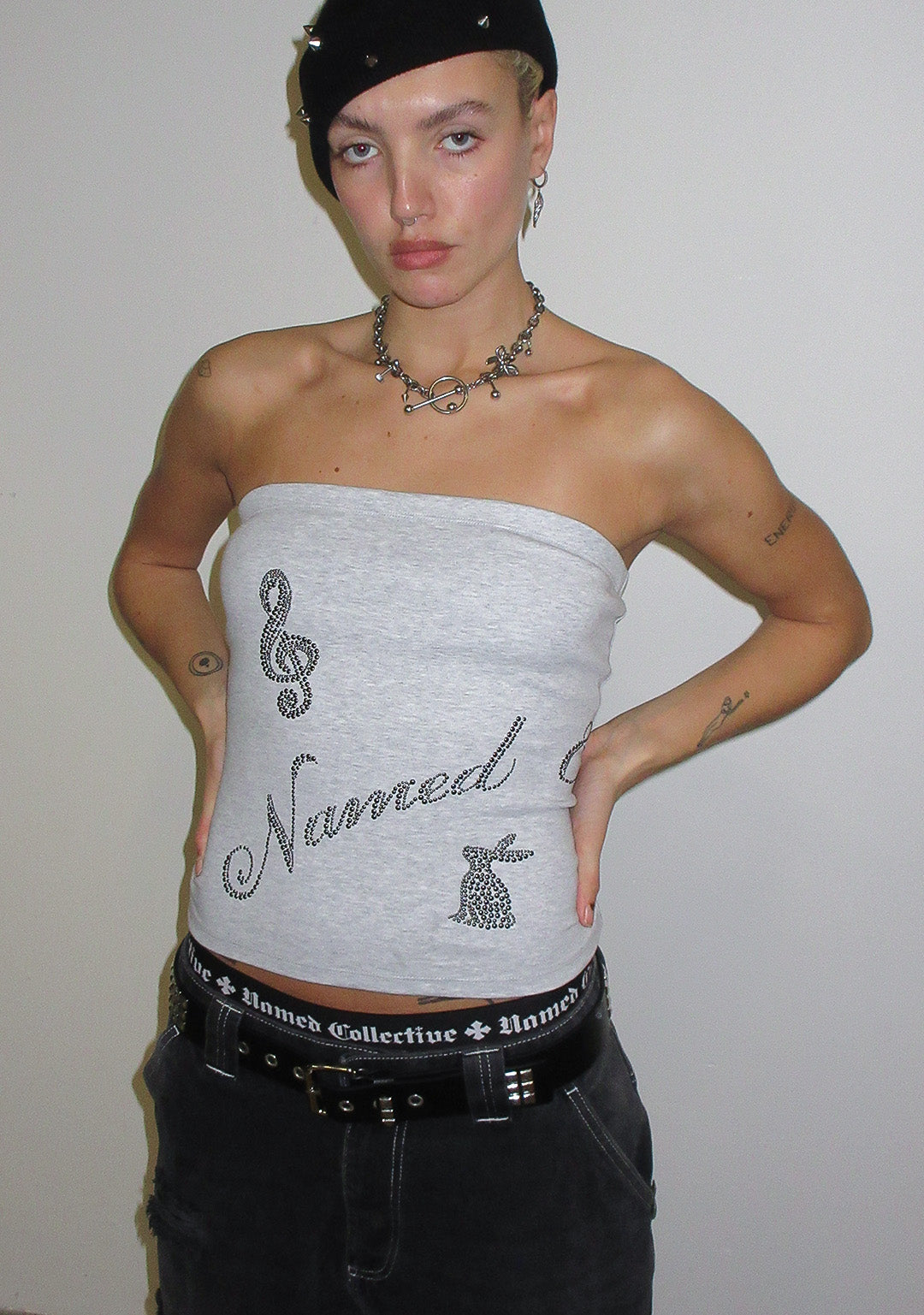 Luxeapperal™  TUBE TOP GREY MARL