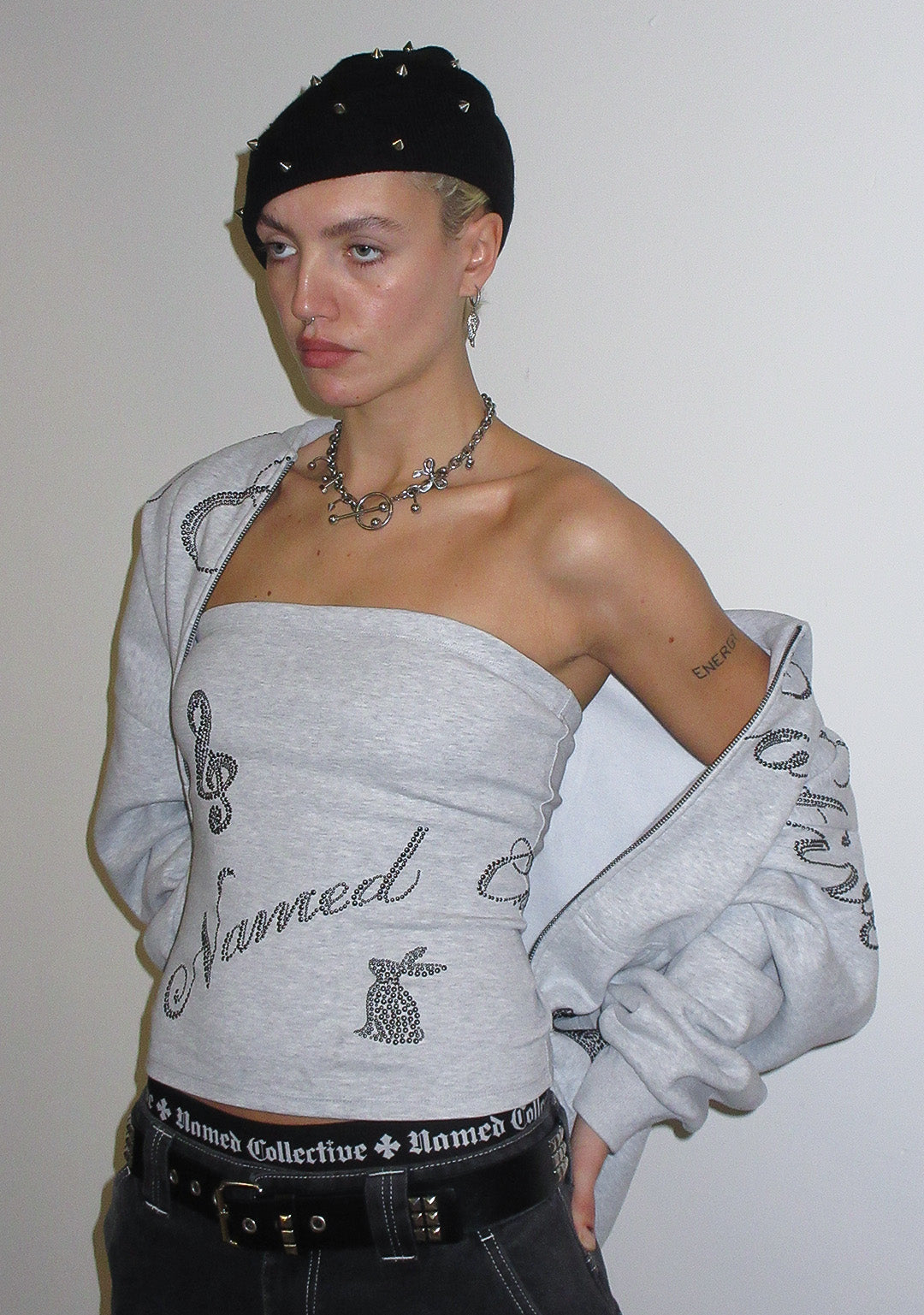 Luxeapperal™  TUBE TOP GREY MARL