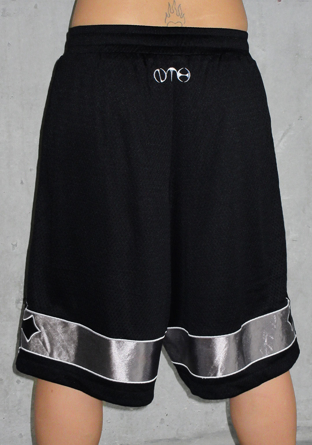 Luxeapperal™  AIRTEX MESH OVERSIZED SHORTS BLACK