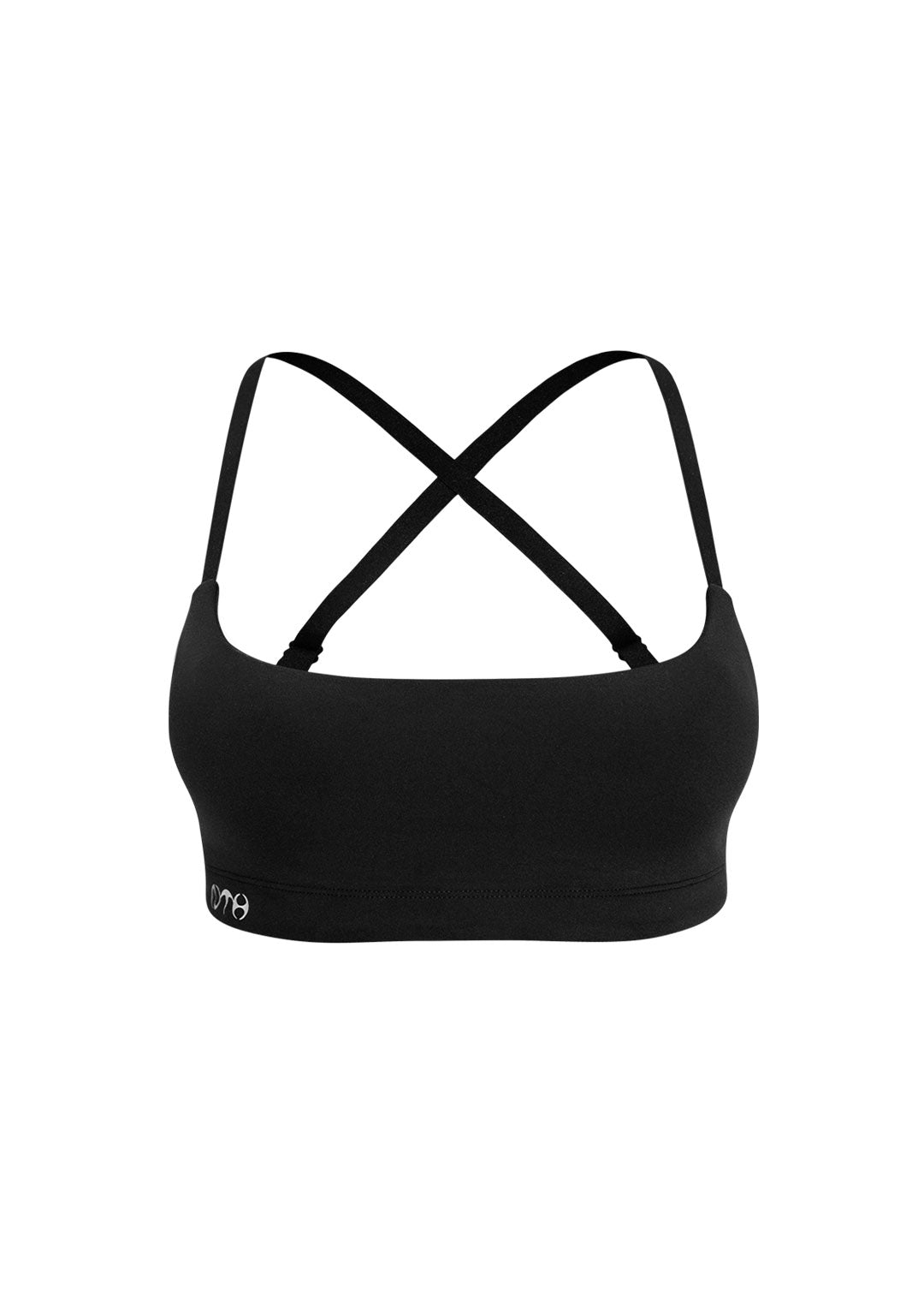 Luxeapperal™  CROSS BACK SPORTS BRA BLACK