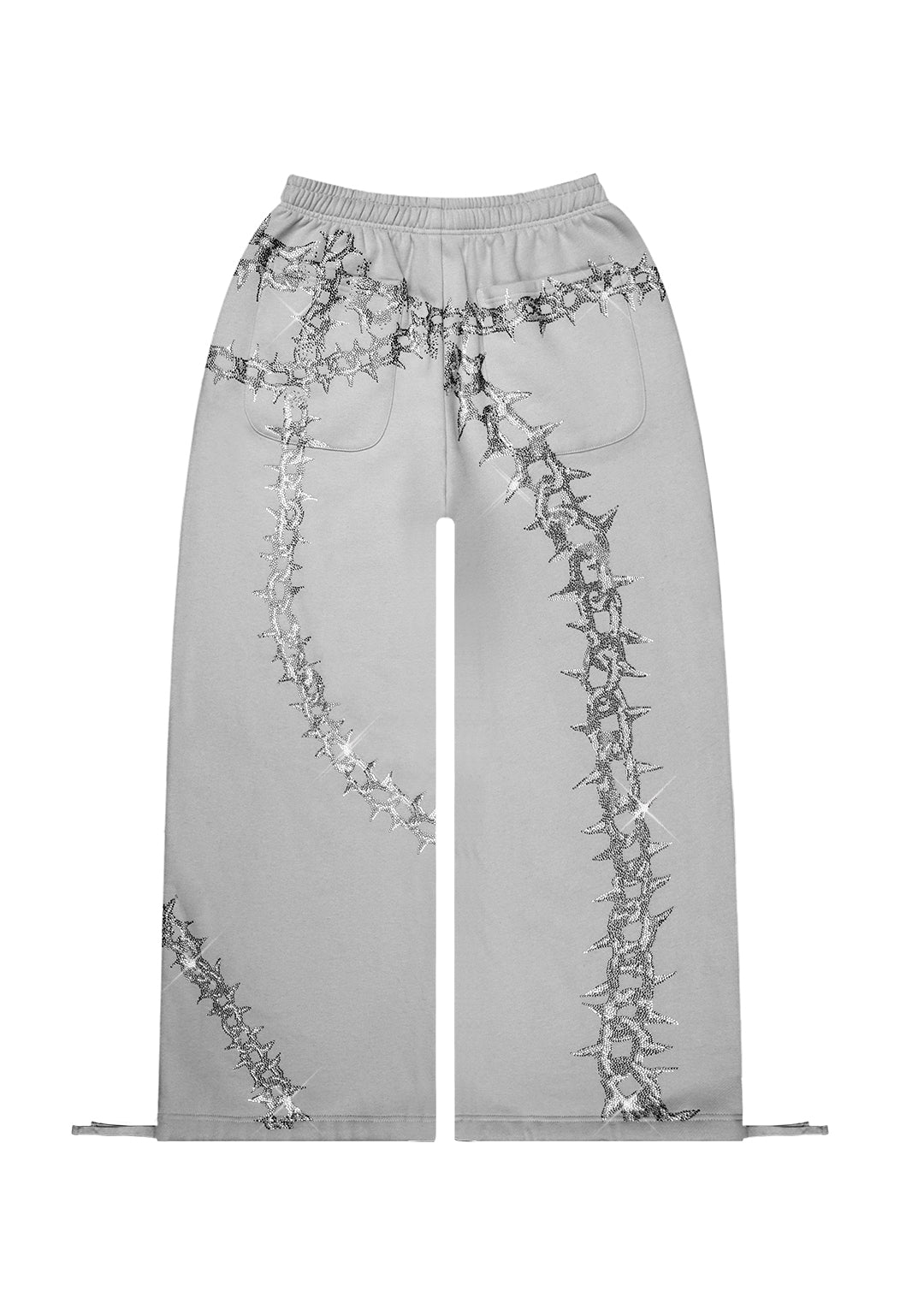 Luxeapperal™  OVERSIZED SWEATPANTS SMOKE GREY