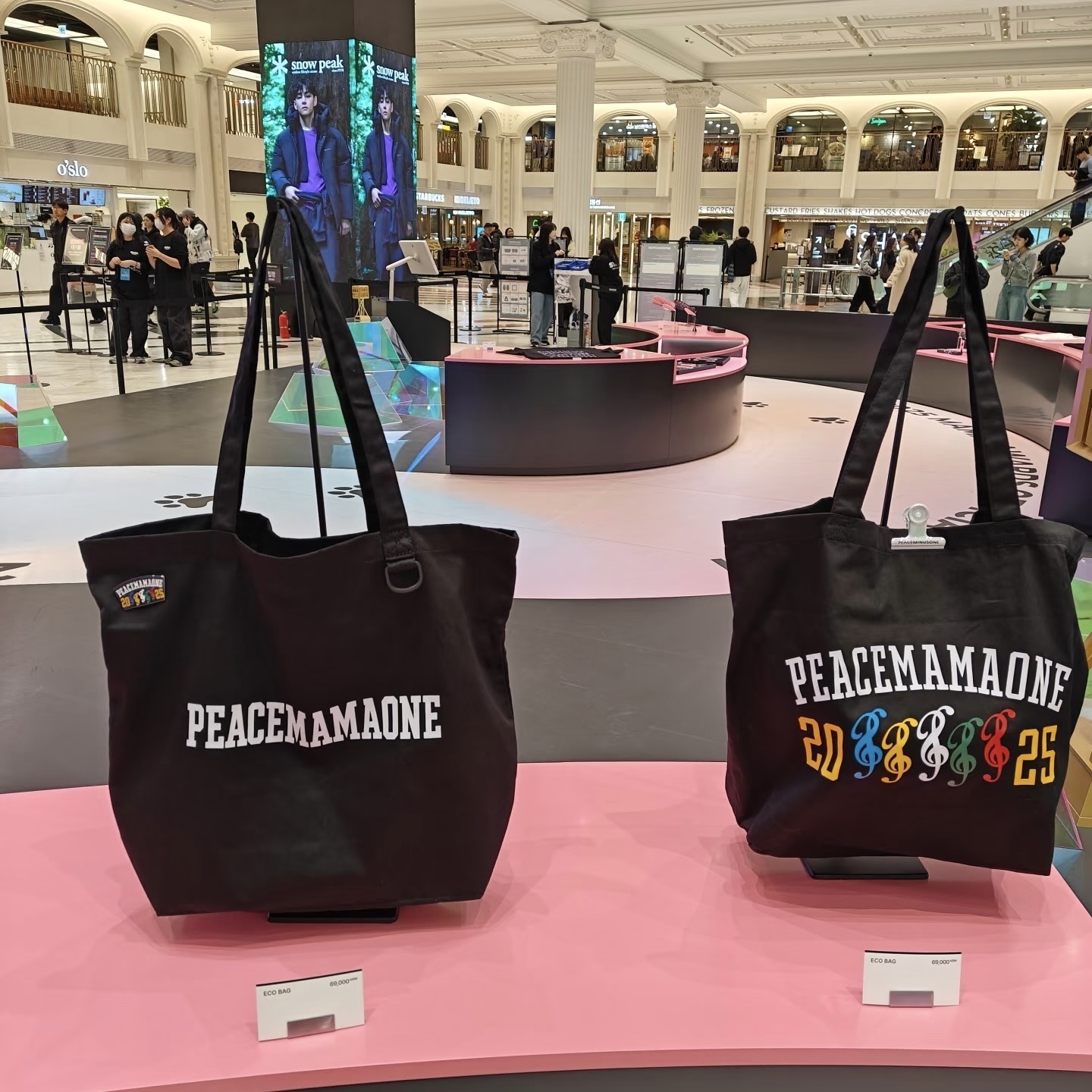GD G-DRAGON  Peaceminusone x 2025 MAMA Awards Eco Bag Black