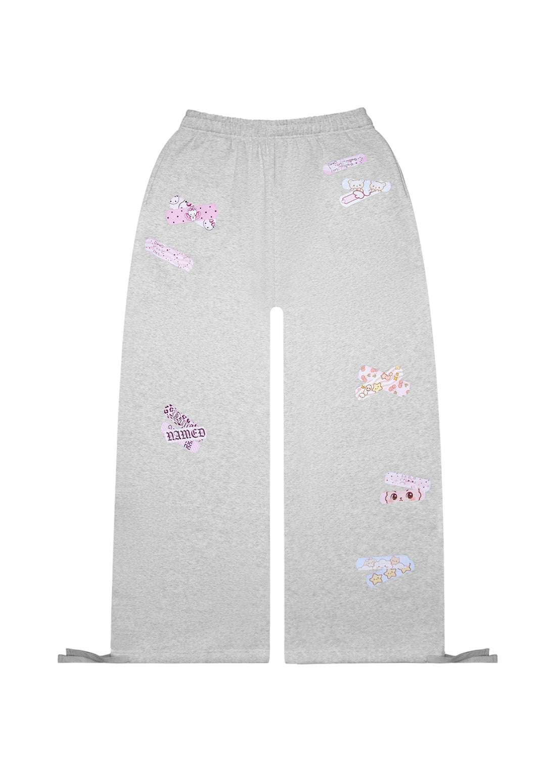 Luxeapperal™ OVERSIZED SWEATPANTS WHITE MARL