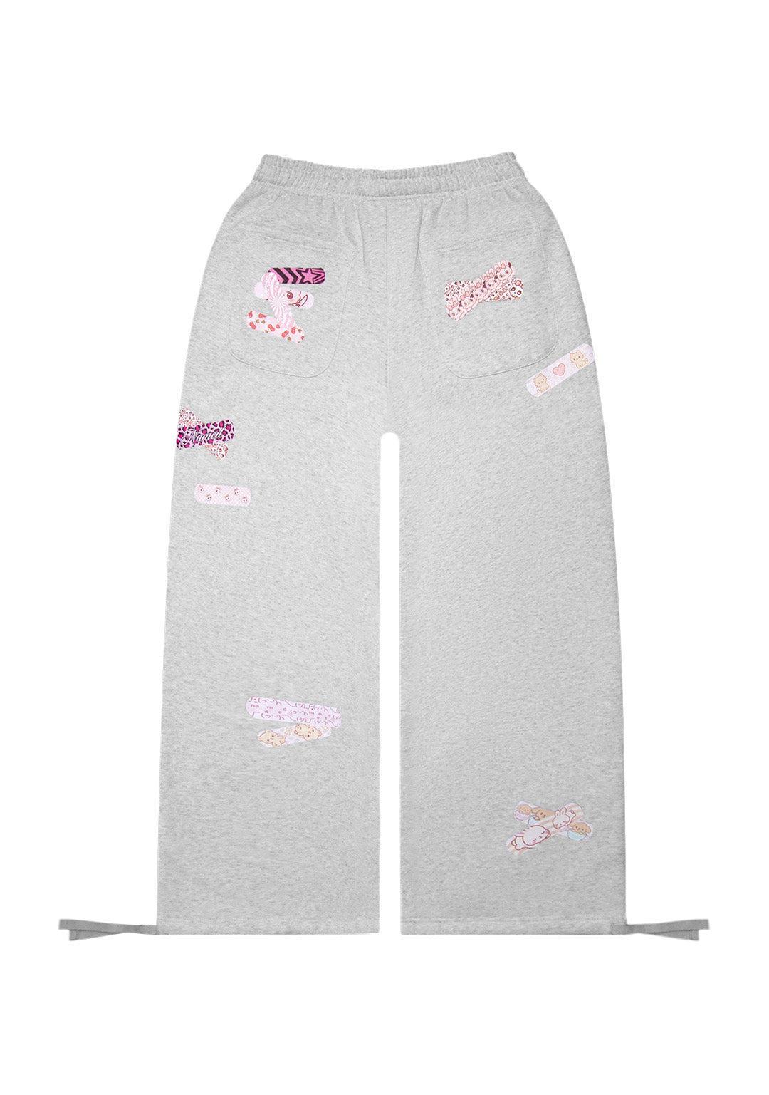 Luxeapperal™ OVERSIZED SWEATPANTS WHITE MARL
