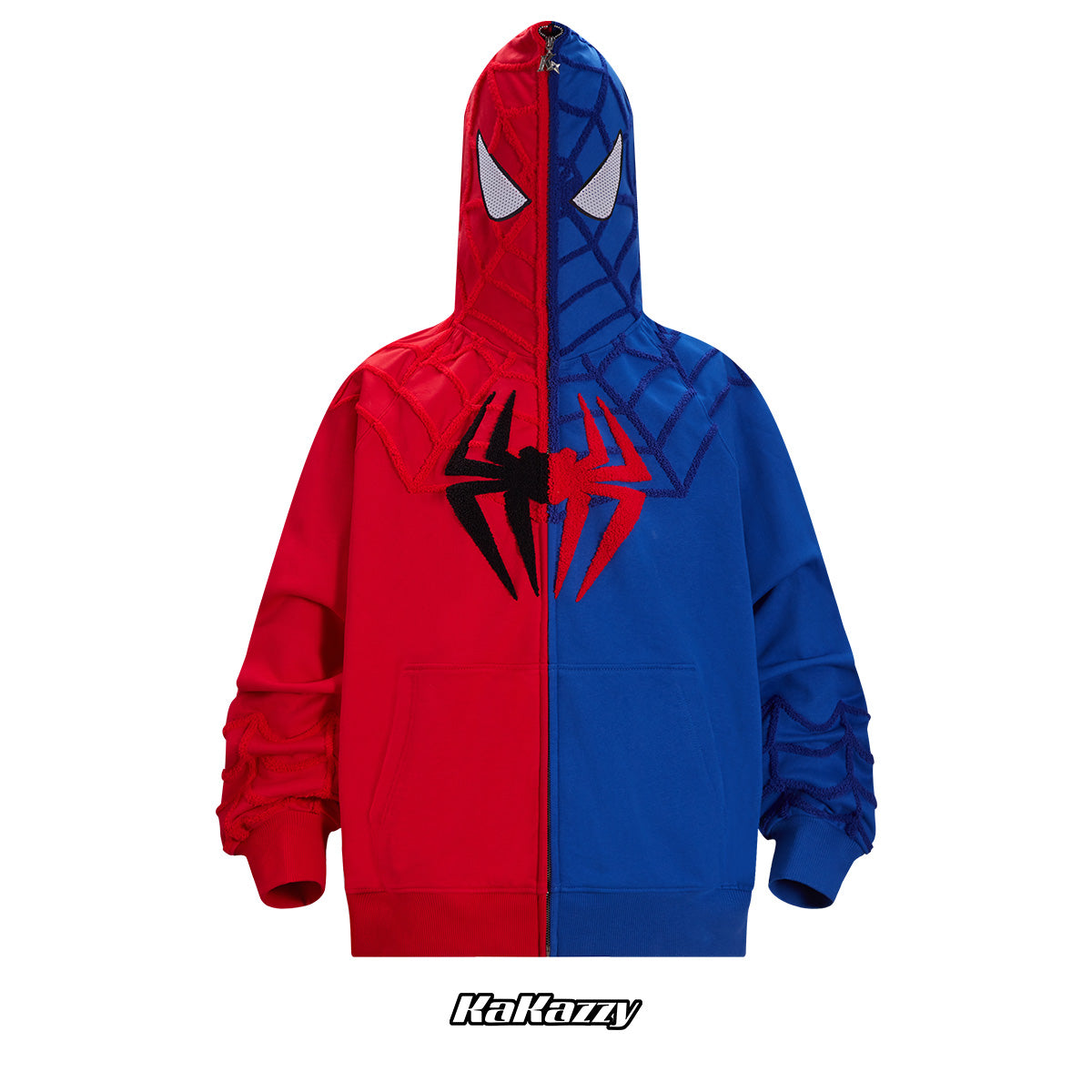 Full Zip Hoodie Red And Blue（Eyes Can See）