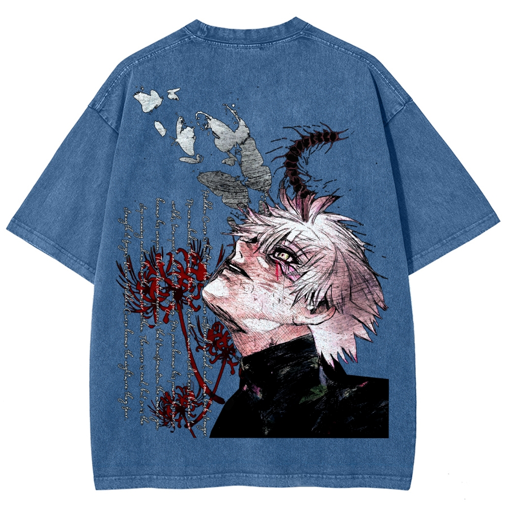 Tokyo Ghoul Unisex Fit Washed T-Shirt