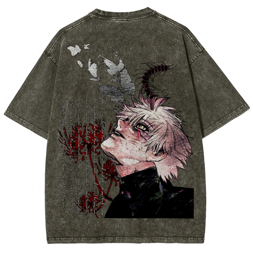 Tokyo Ghoul Unisex Fit Washed T-Shirt