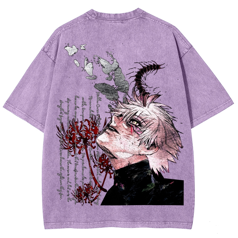 Tokyo Ghoul Unisex Fit Washed T-Shirt