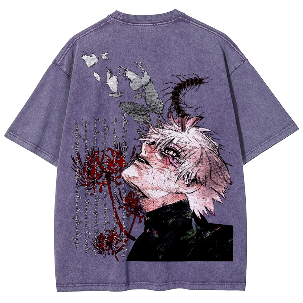 Tokyo Ghoul Unisex Fit Washed T-Shirt