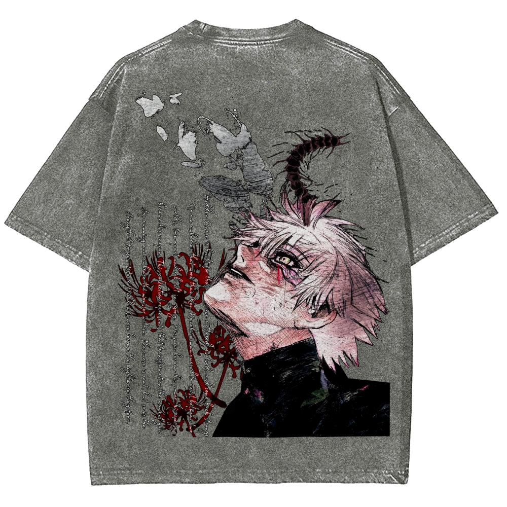 Tokyo Ghoul Unisex Fit Washed T-Shirt