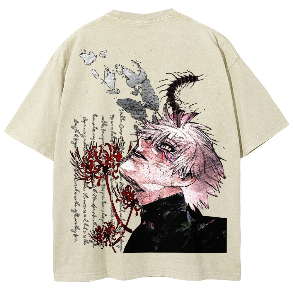 Tokyo Ghoul Unisex Fit Washed T-Shirt