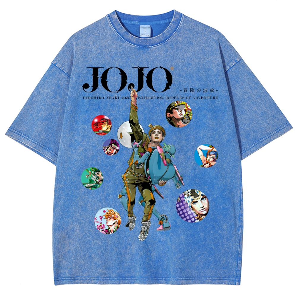 Jojo's Bizarre Adventure Unisex Fit Washed T-Shirt