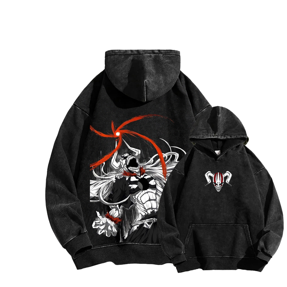 Bleach Ichigo Unisex Washed Hoodie 2601011525