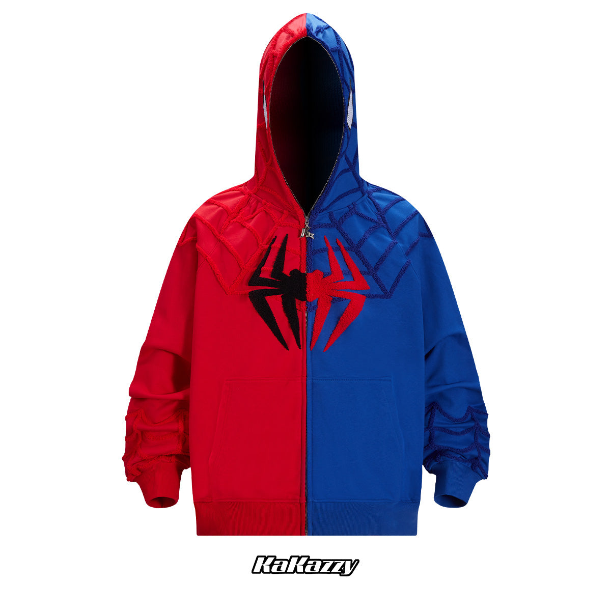 Full Zip Hoodie Red And Blue（Eyes Can See）
