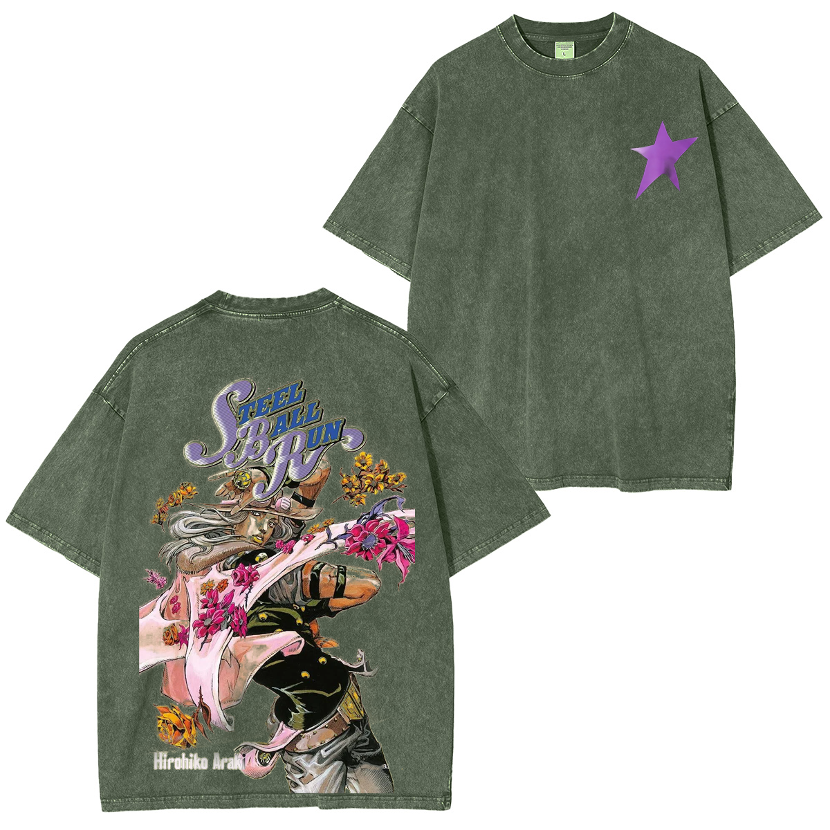 JoJo's Bizarre Adventure Washed T-shirt/Crewneck/Hoodie