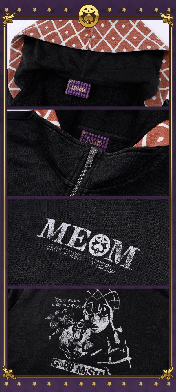 JOJO  Plaid Hooded Washed Zip Up Hoodie